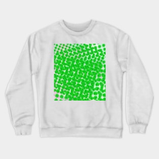 Abstract four leaf clover pattern on texture Crewneck Sweatshirt